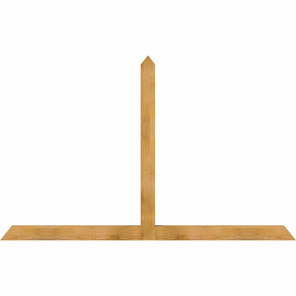 Ekena Millwork Portland Rough Sawn Timber Gable Bracket, Western Red Cedar, 84"W x 53"H x 4"D x 4"F, 15/12 Pitch GBW084X53X0404POR00RWR - main